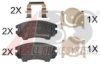 A.B.S. 37683 OE Brake Pad Set, disc brake